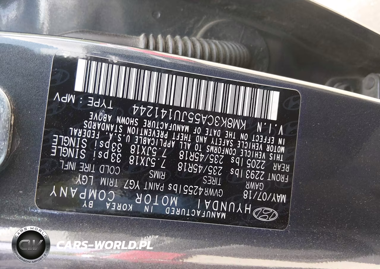 2018 Hyundai Kona Limited VIN:KM8K3CA55JU141244 - 9