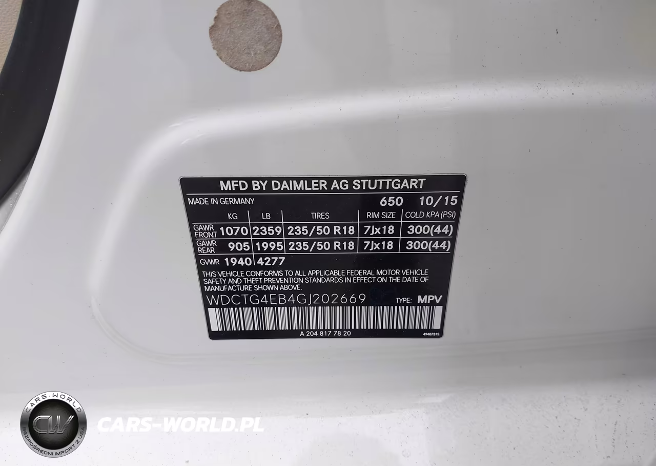 2016 Mercedes-Benz Gla 250 VIN:WDCTG4EB4GJ202669 - 9