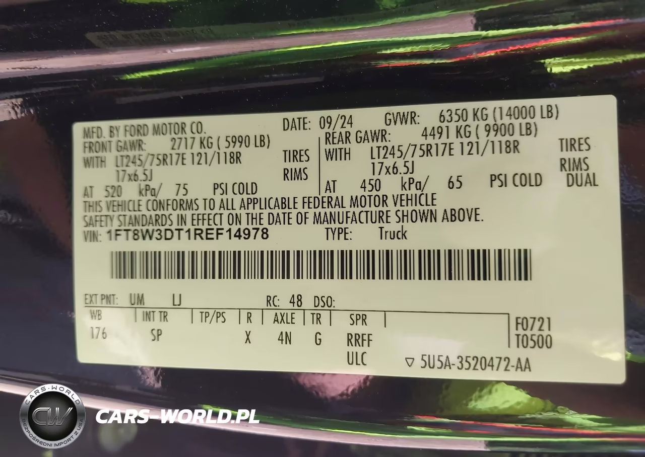 2024 Ford F-350 King Ranch VIN:1FT8W3DT1REF14978 - 8