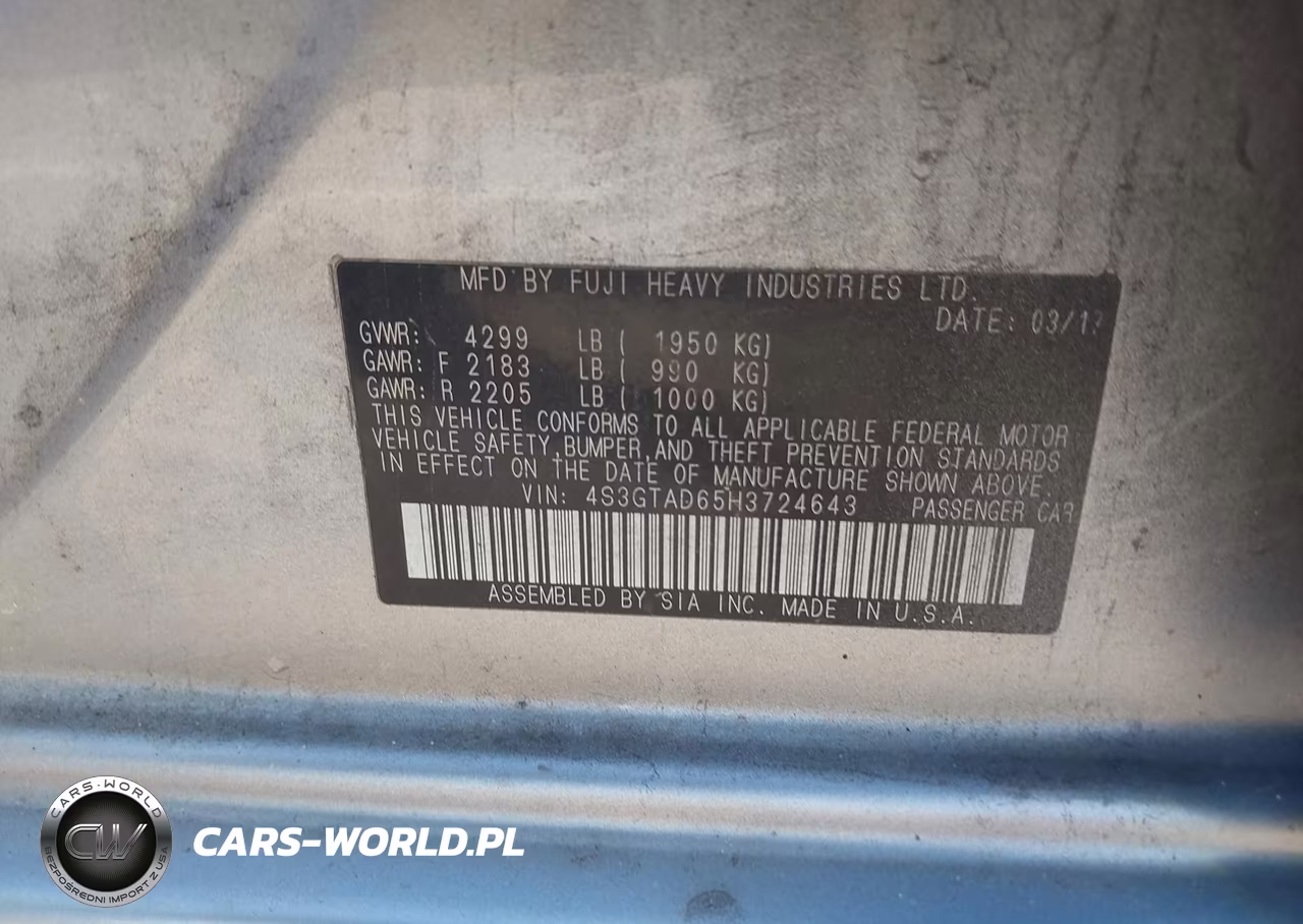 2017 Subaru Impreza 2.0I Premium VIN:4S3GTAD65H3724643 - 9