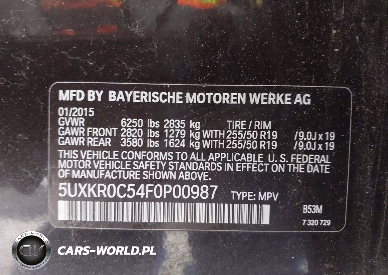 2015 BMW X5 xDrive35I VIN:5UXKR0C54F0P00987 - 9