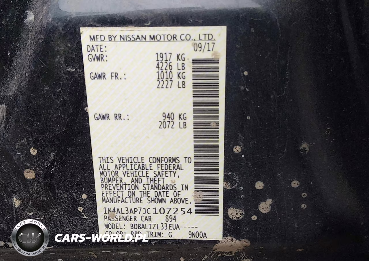 2018 Nissan Altima 2.5 Sv VIN:1N4AL3AP7JC107254 - 9