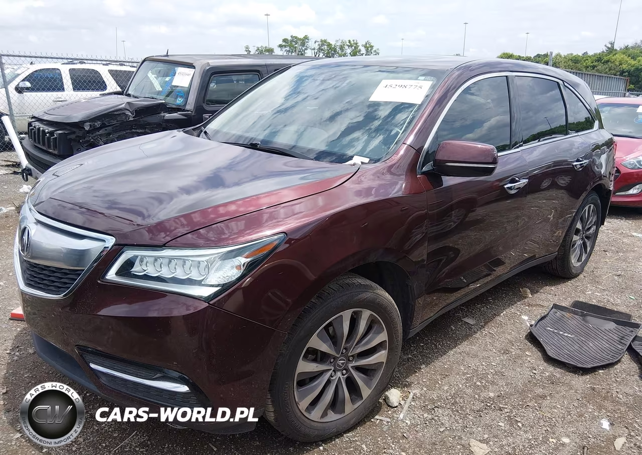 2014 Acura Mdx Technology Package VIN:5FRYD3H44EB019092 - 2