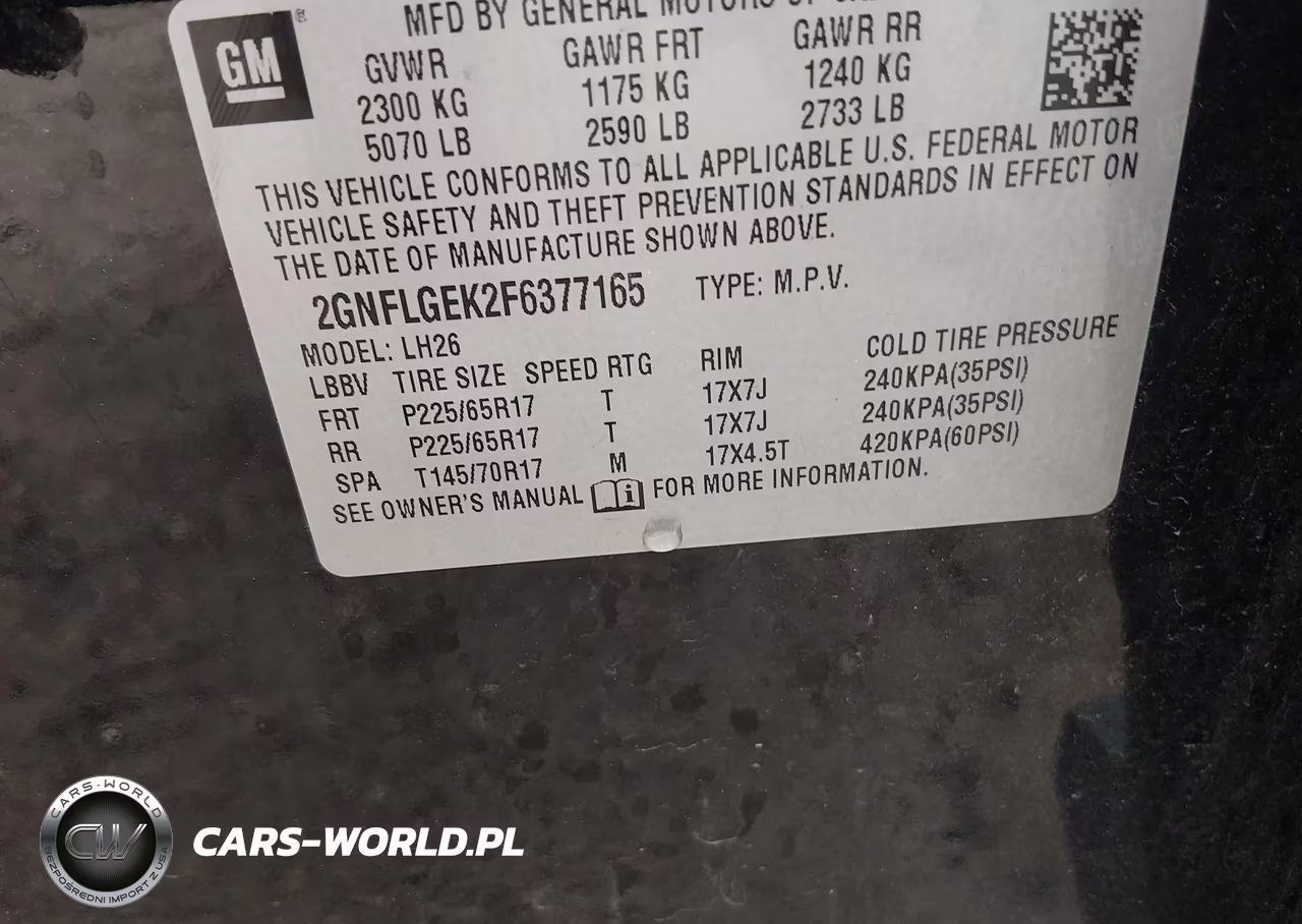 2015 Chevrolet Equinox 2Lt VIN:2GNFLGEK2F6377165 - 9