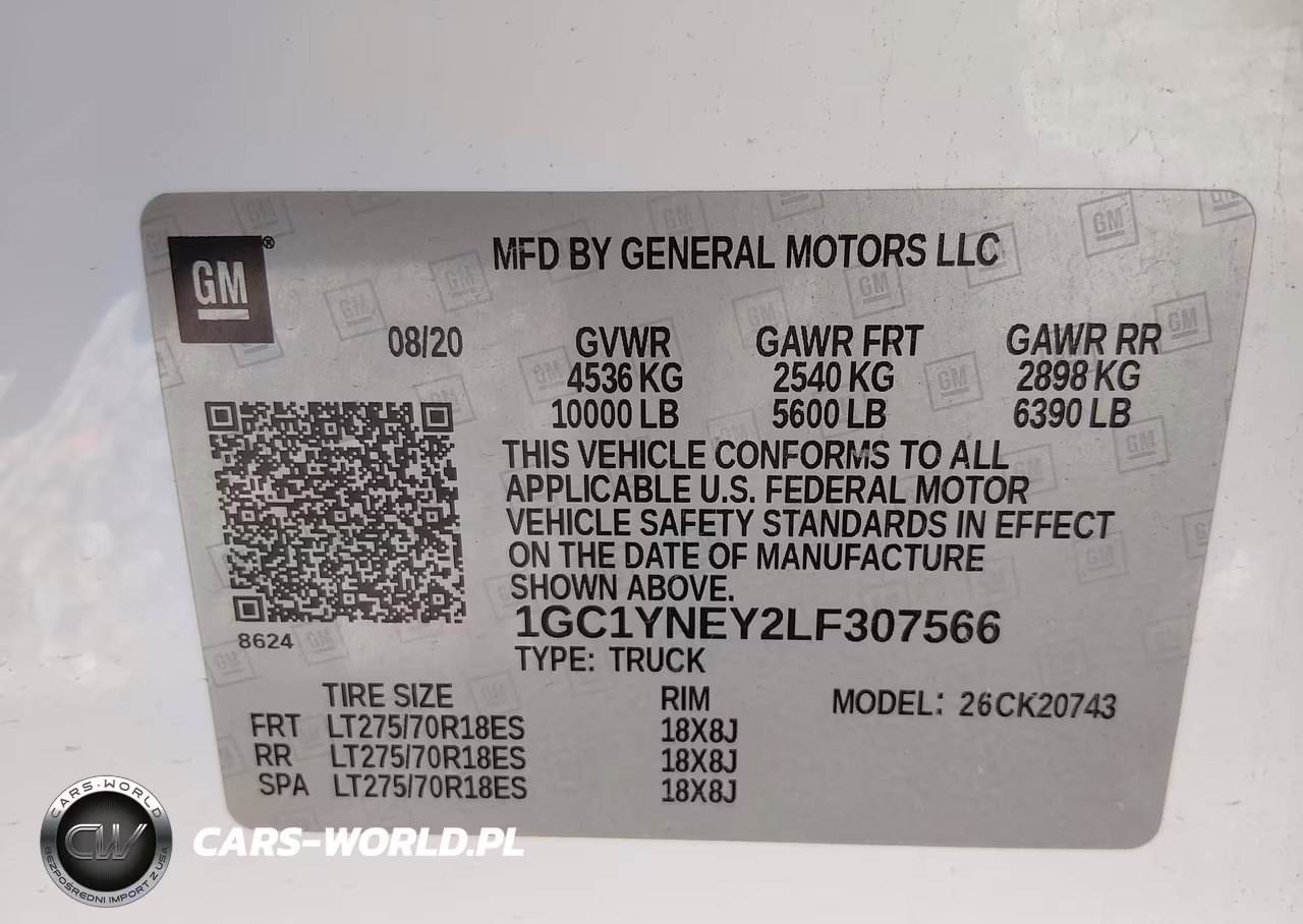 2020 Chevrolet Silverado 2500Hd 4Wd Standard Bed Lt VIN:1GC1YNEY2LF307566 - 9