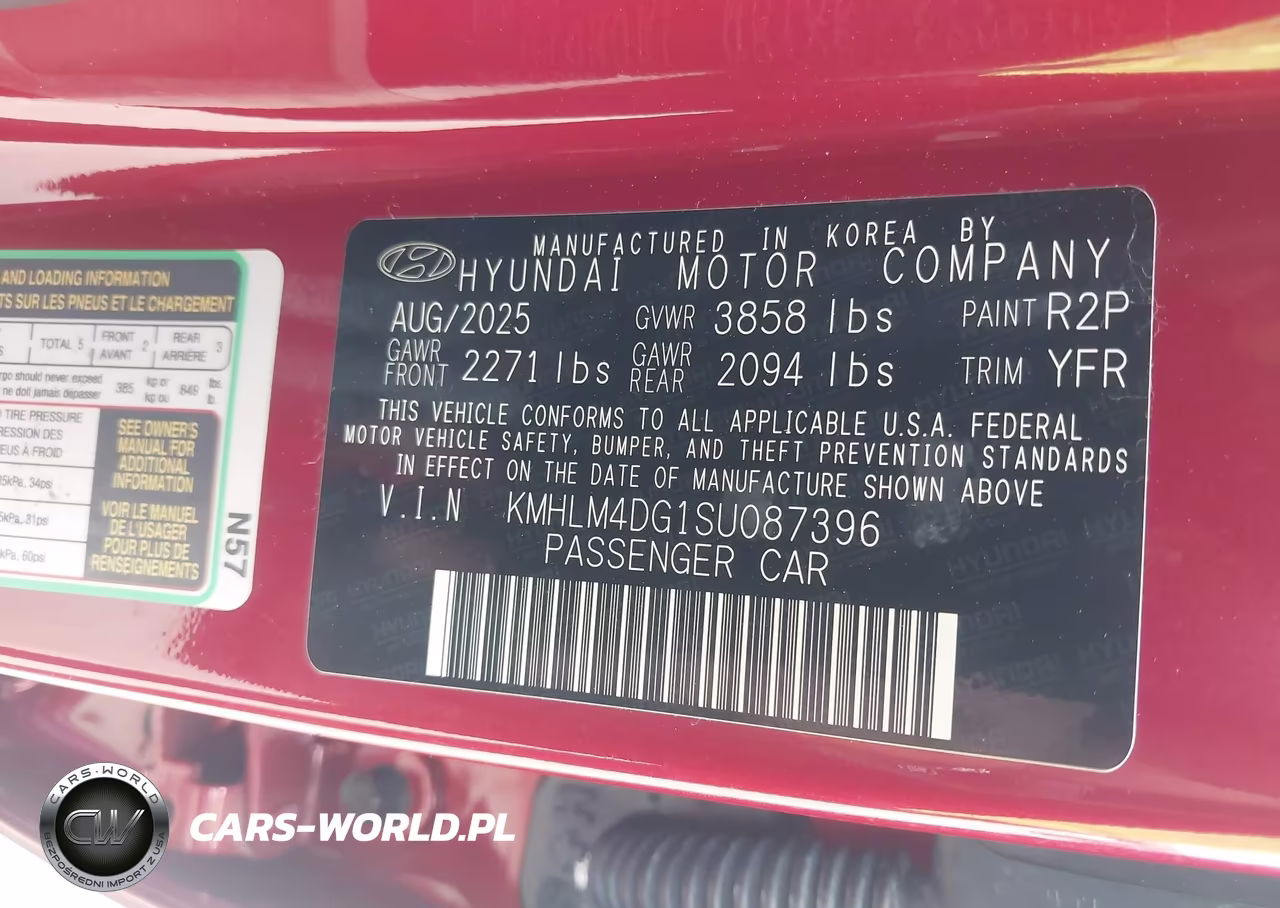 2025 Hyundai Elantra Sel Sport VIN:KMHLM4DG1SU087396 - 9