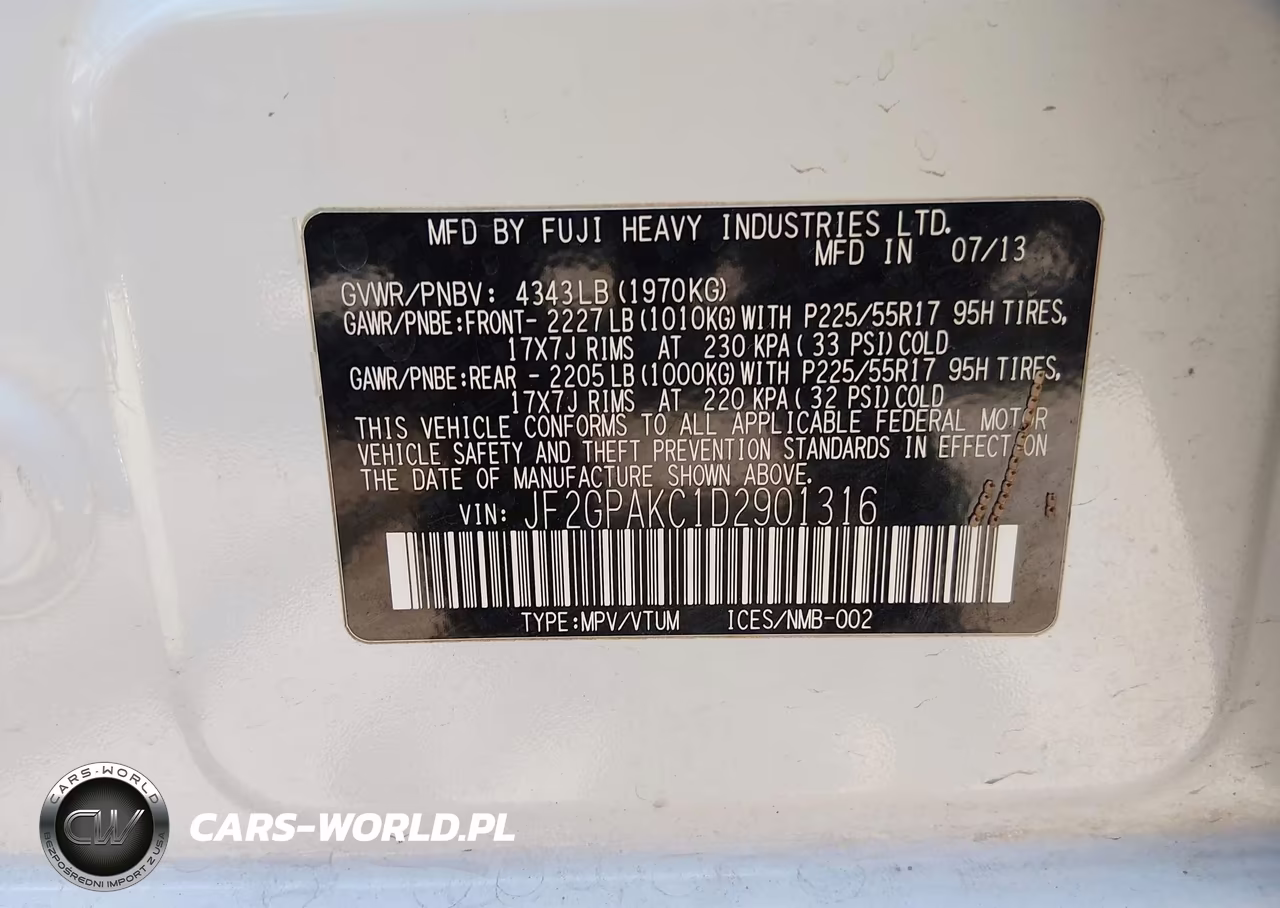 2013 Subaru Xv Crosstrek 2.0I Limited VIN:JF2GPAKC1D2901316 - 9