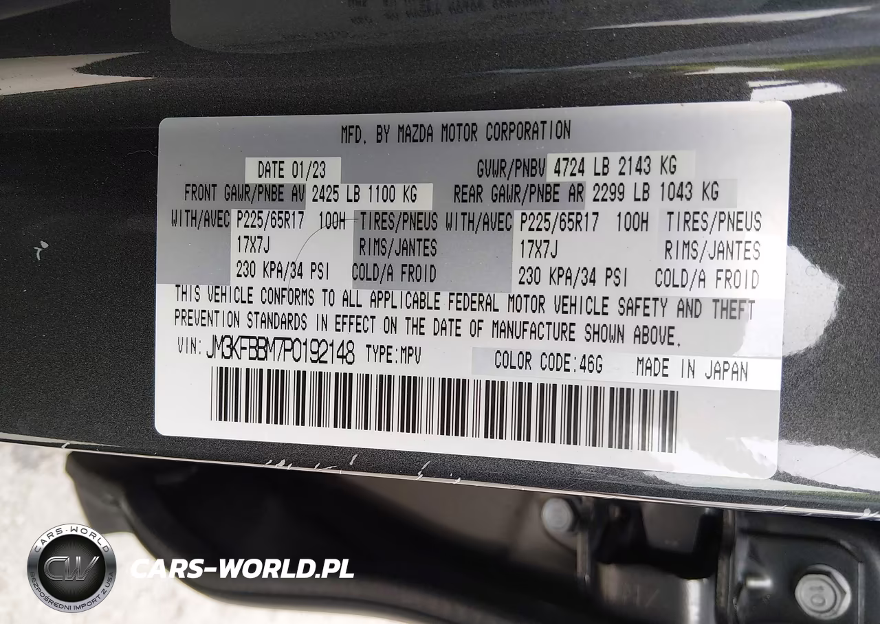 2023 Mazda Cx-5 2.5 S Select VIN:JM3KFBBM7P0192148 - 9