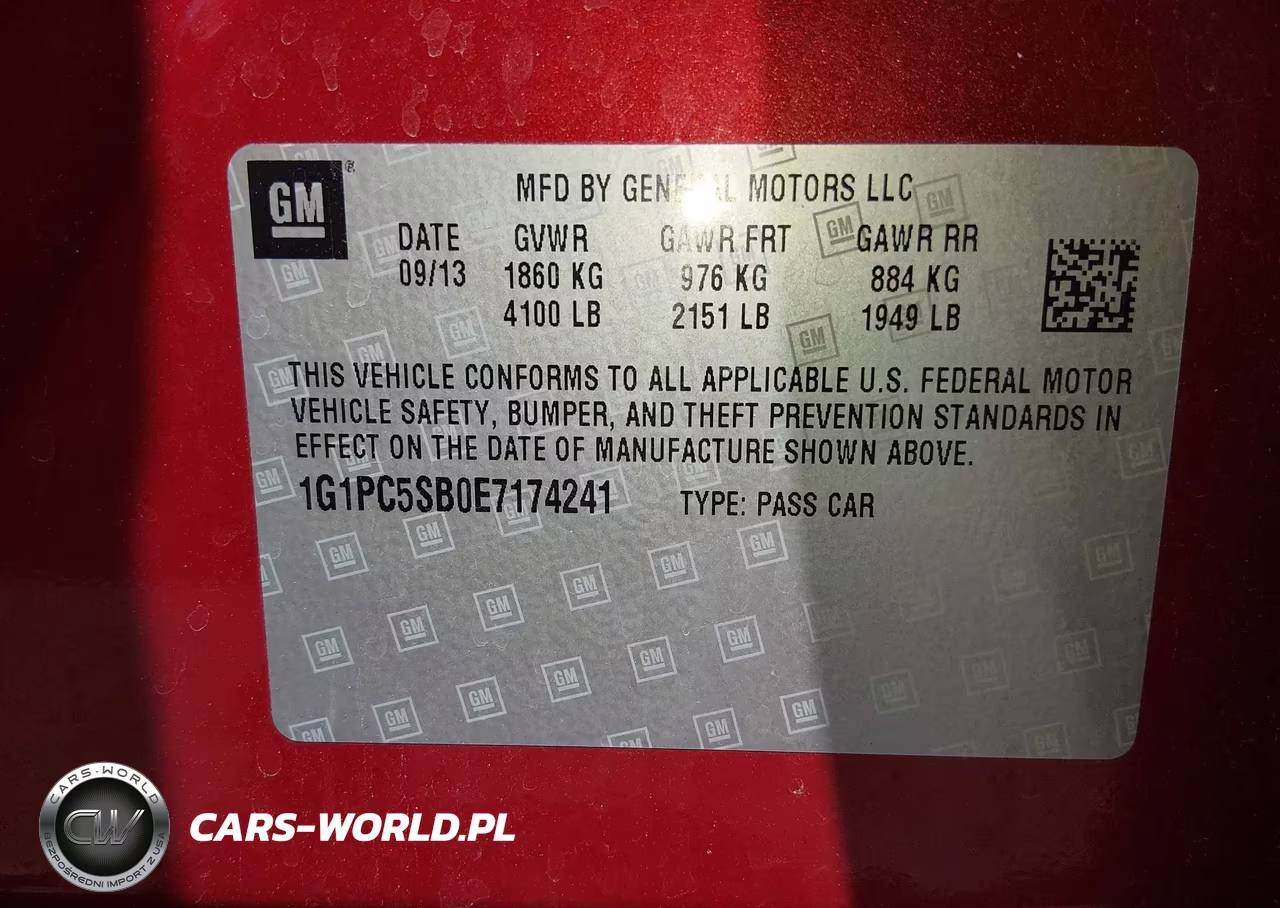 2014 Chevrolet Cruze 1Lt Auto VIN:1G1PC5SB0E7174241 - 9