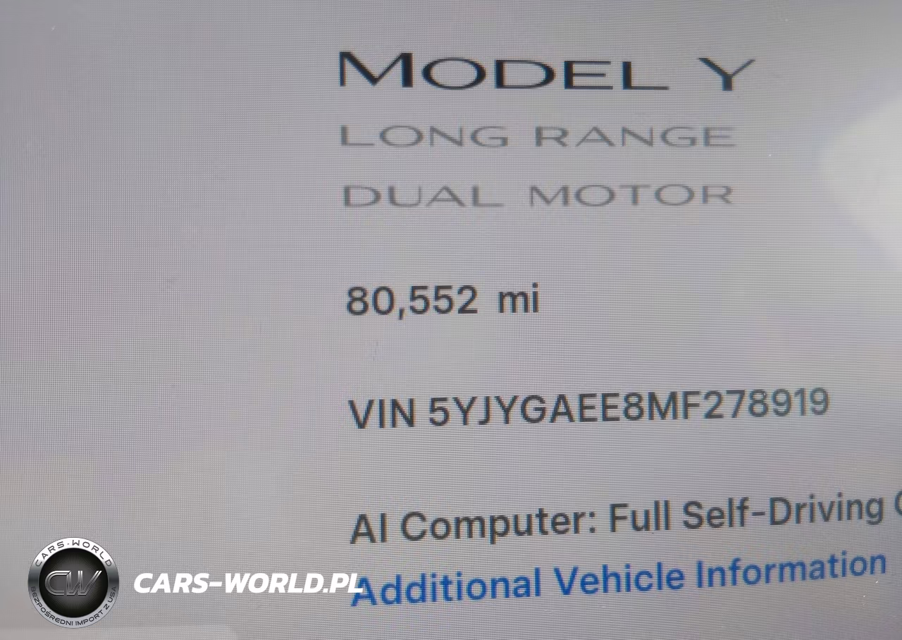 2021 Tesla Model Y Long Range Dual Motor All-Wheel Drive VIN:5YJYGAEE8MF278919 - 15