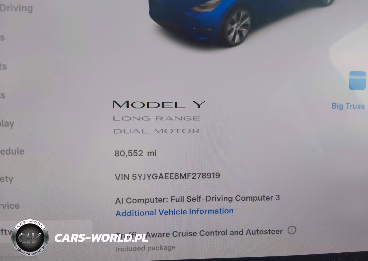 2021 Tesla Model Y Long Range Dual Motor All-Wheel Drive VIN:5YJYGAEE8MF278919 - 7