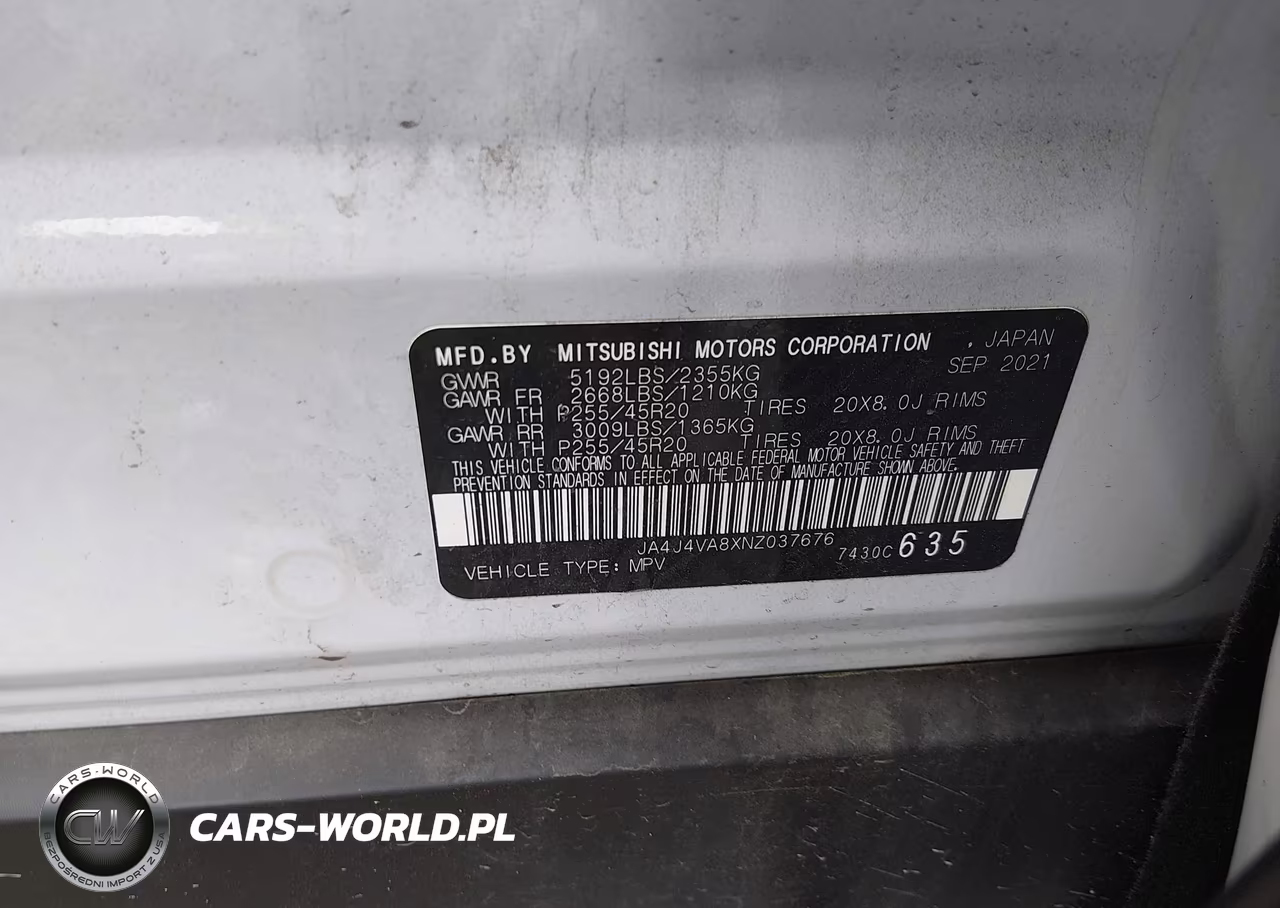 2022 Mitsubishi Outlander Sel 2.5 S-Awc-Sel Launch Edition S-Awc-Sel Special Edition S-Awc VIN:JA4J4VA8XNZ037676 - 9