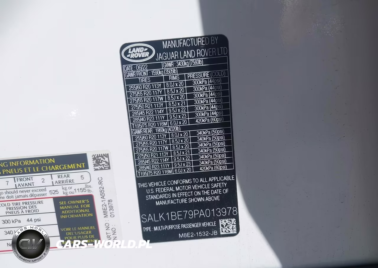 2023 Land Rover Range Rover Autobiography-Autobiography 7 Seat VIN:SALK1BE79PA013978 - 9