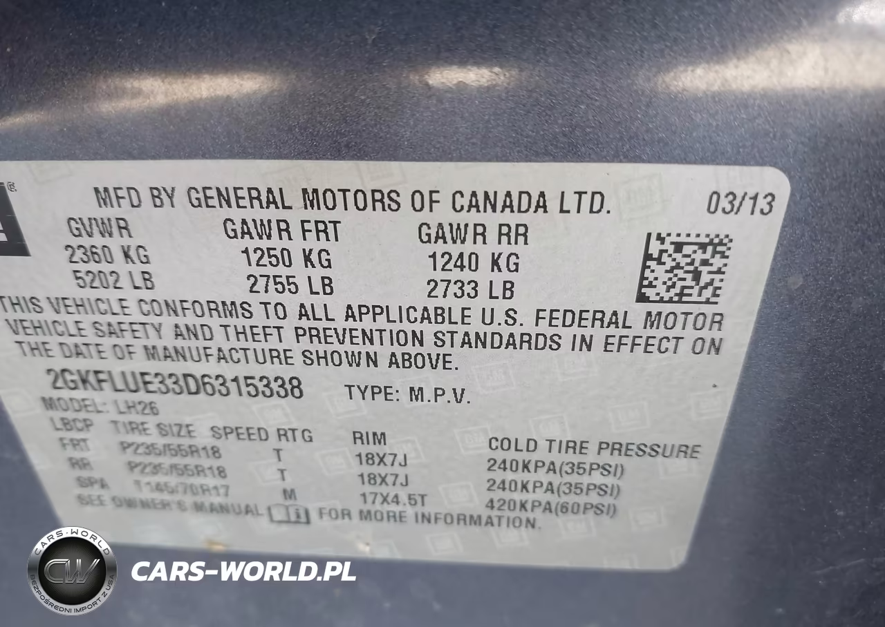 2013 GMC Terrain Slt-1 VIN:2GKFLUE33D6315338 - 9