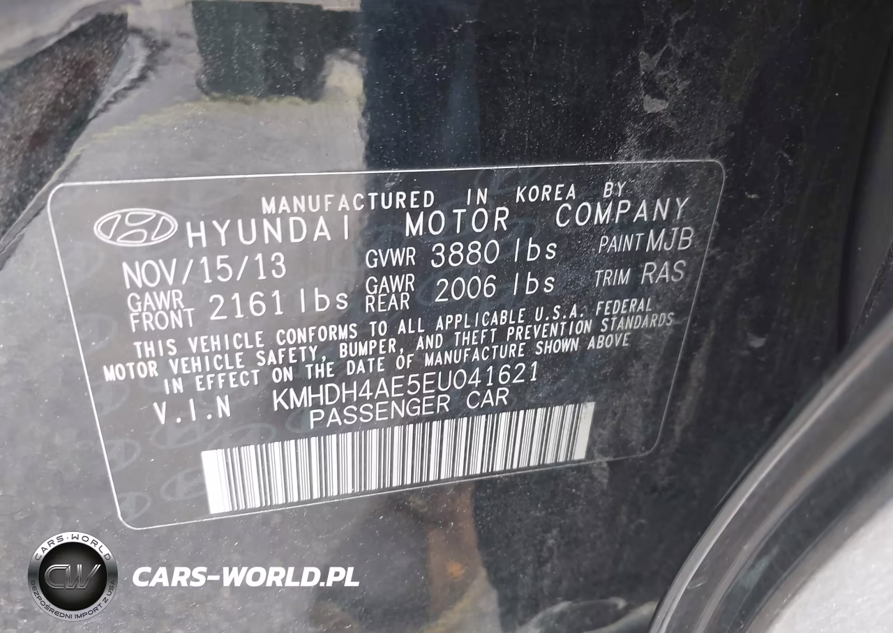 2014 Hyundai Elantra Se VIN:KMHDH4AE5EU041621 - 9