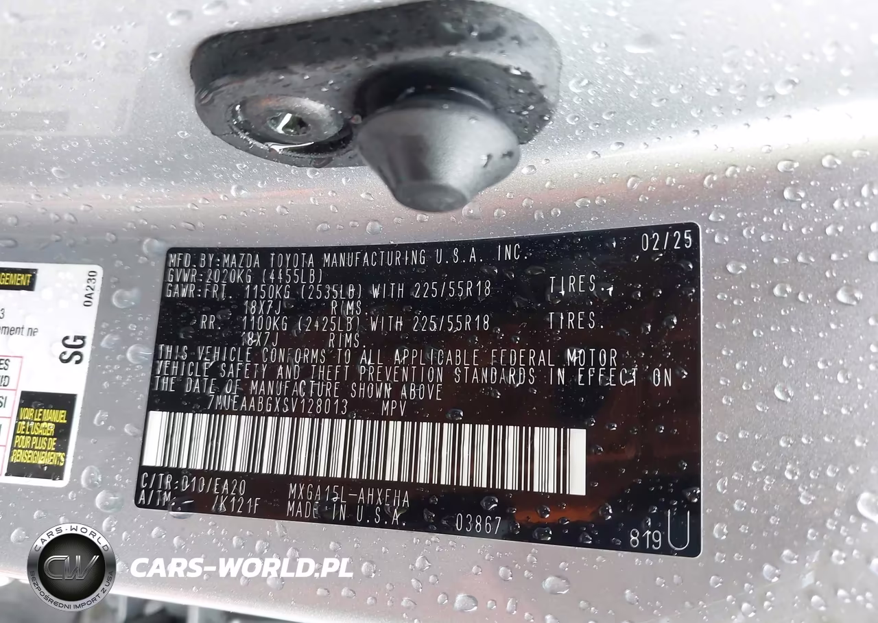 2025 Toyota Corolla Cross Xle VIN:7MUEAABGXSV128013 - 9
