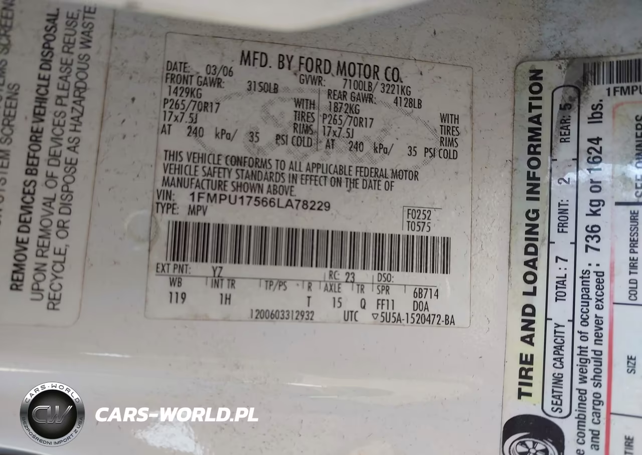 2006 Ford Expedition Eddie Bauer-King Ranch VIN:1FMPU17566LA78229 - 9
