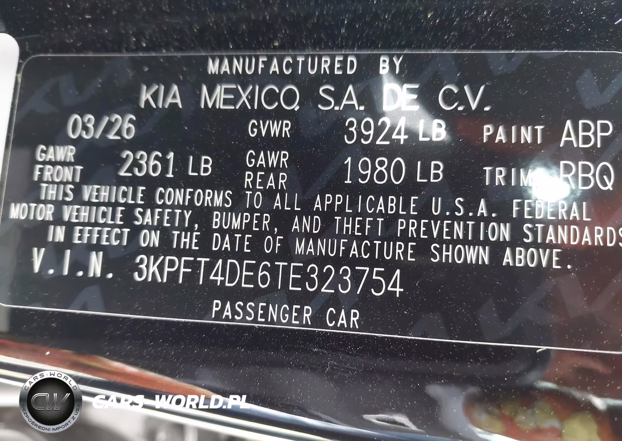 2026 Kia K4 Lx VIN:3KPFT4DE6TE323754 - 9