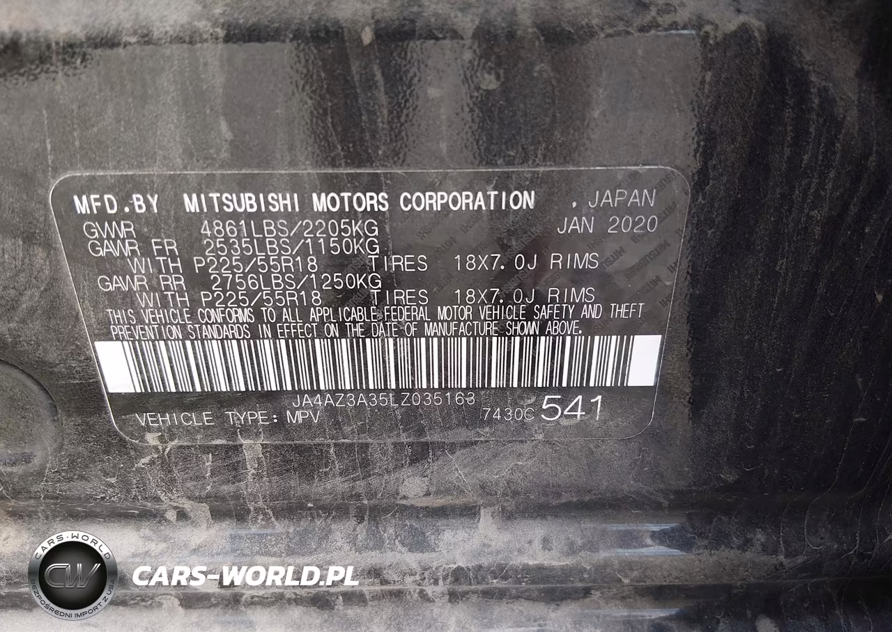 2020 Mitsubishi Outlander Le 2.4 S-Awc VIN:JA4AZ3A35LZ035163 - 9