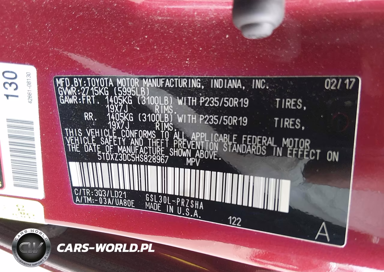 2017 Toyota Sienna Se 8 Passenger VIN:5TDXZ3DC5HS828967 - 9