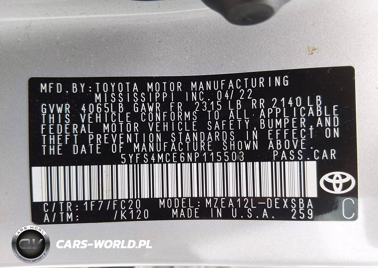 2022 Toyota Corolla Se VIN:5YFS4MCE6NP115503 - 9