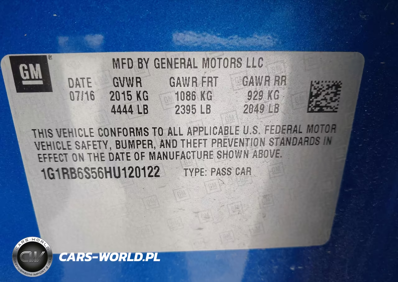 2017 Chevrolet Volt Premier VIN:1G1RB6S56HU120122 - 9