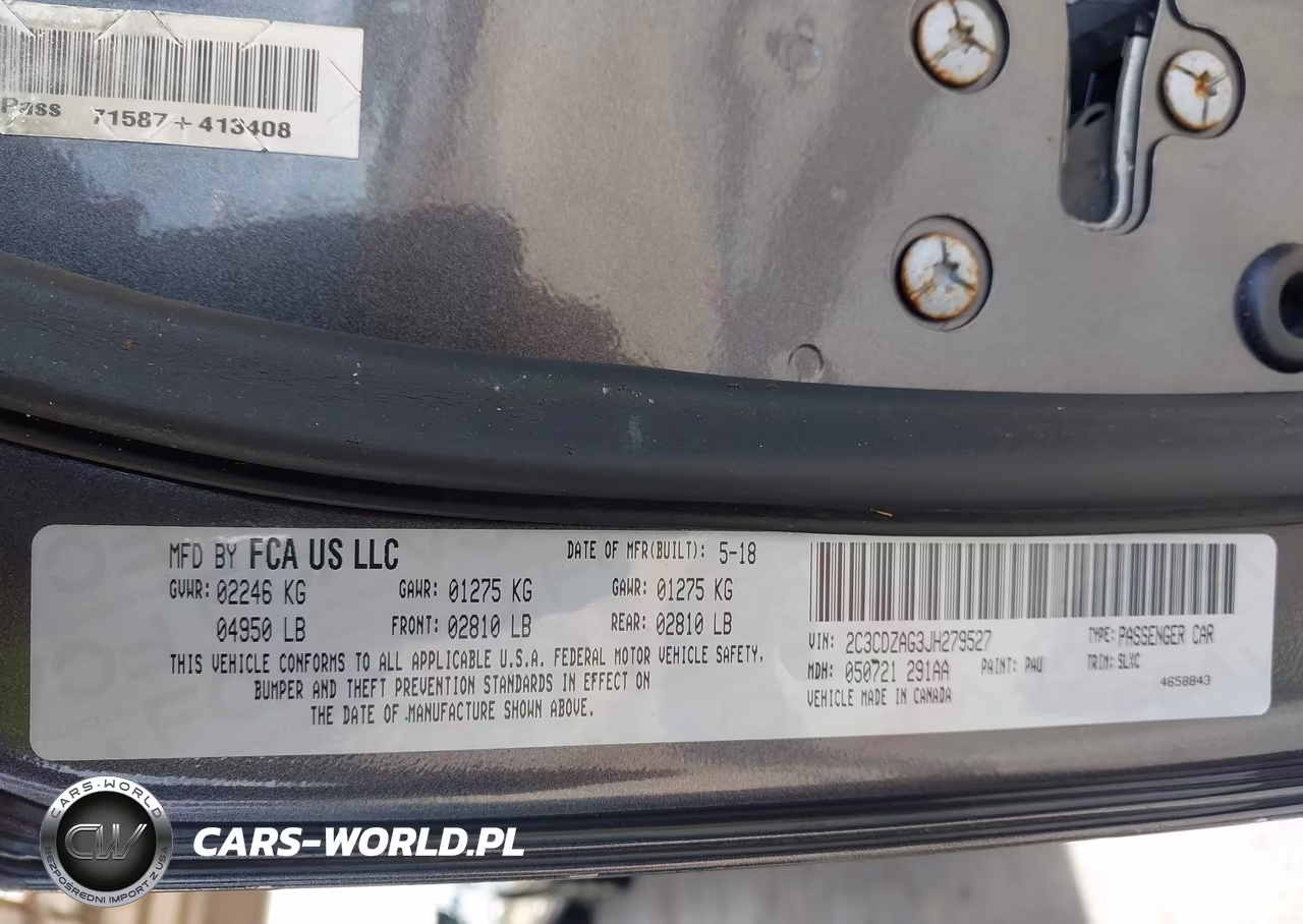 2018 Dodge Challenger Sxt Plus VIN:2C3CDZAG3JH279527 - 9
