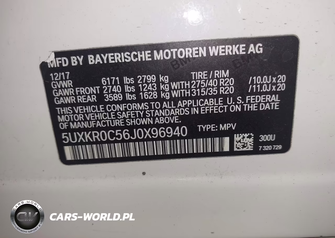 2018 BMW X5 xDrive35I VIN:5UXKR0C56J0X96940 - 9