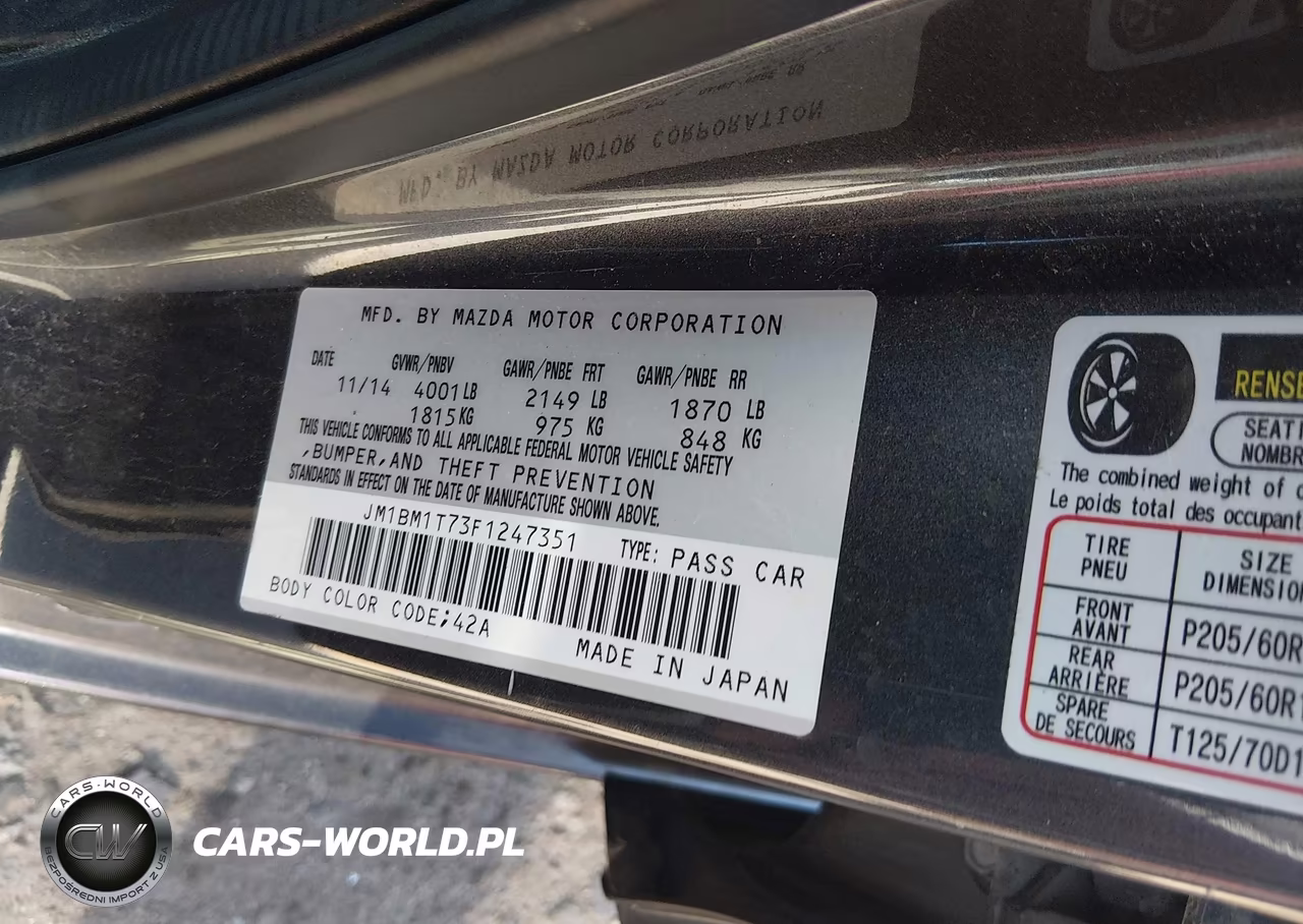 2015 Mazda Mazda3 I Sv VIN:JM1BM1T73F1247351 - 9