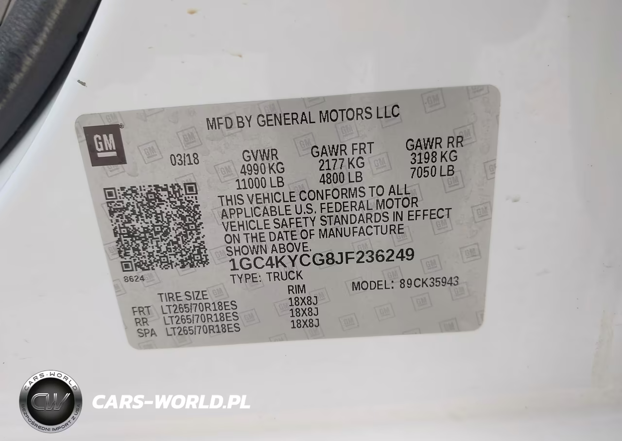 2018 Chevrolet Silverado 3500Hd Wt VIN:1GC4KYCG8JF236249 - 9