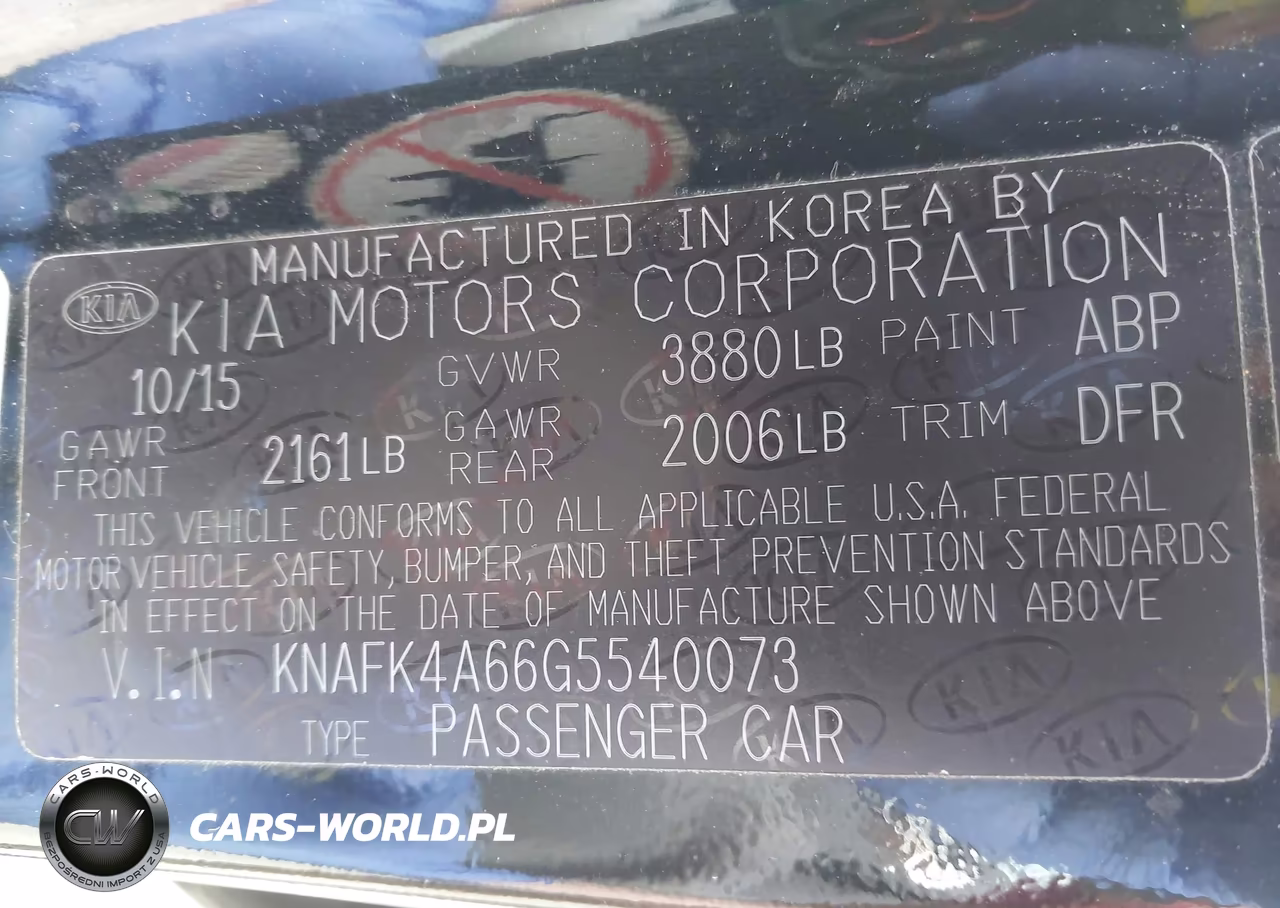 2016 Kia Forte Lx VIN:KNAFK4A66G5540073 - 9