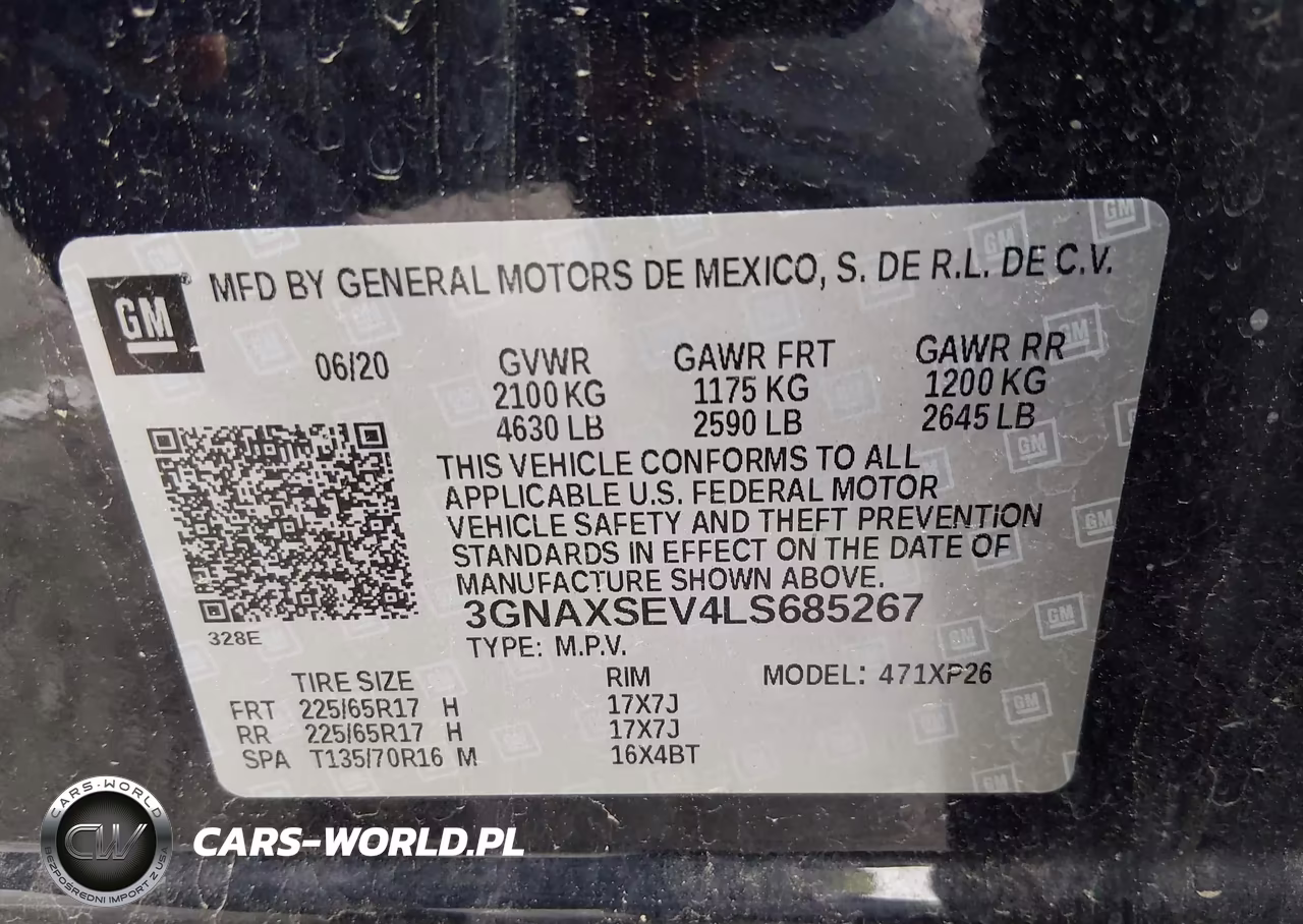 2020 Chevrolet Equinox Awd Ls VIN:3GNAXSEV4LS685267 - 9