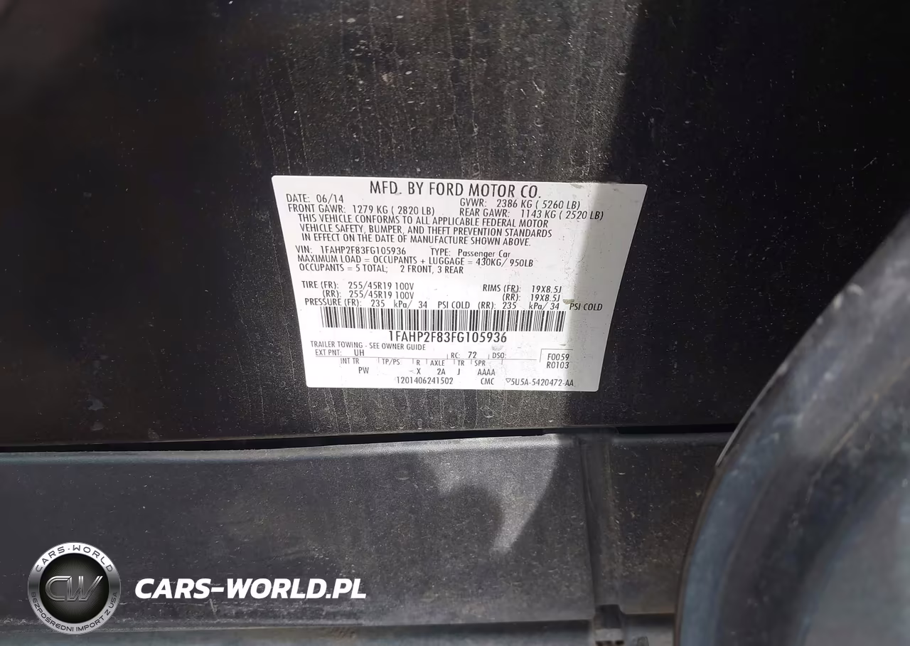 2015 Ford Taurus Limited VIN:1FAHP2F83FG105936 - 9