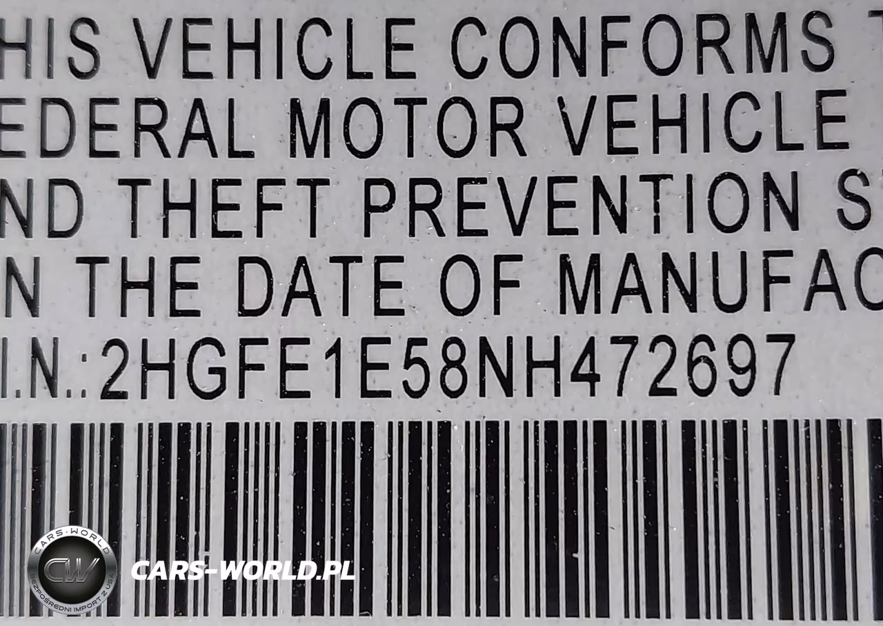 2022 Honda Civic Si Sedan VIN:2HGFE1E58NH472697 - 9