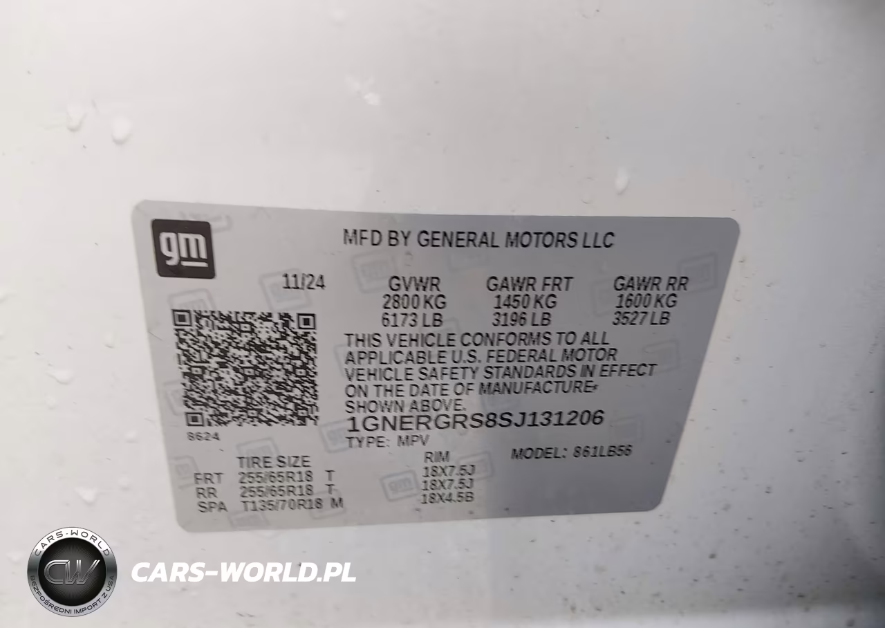 2025 Chevrolet Traverse Fwd Lt VIN:1GNERGRS8SJ131206 - 9