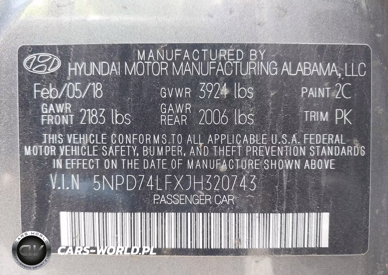 2018 Hyundai Elantra Se VIN:5NPD74LFXJH320743 - 9