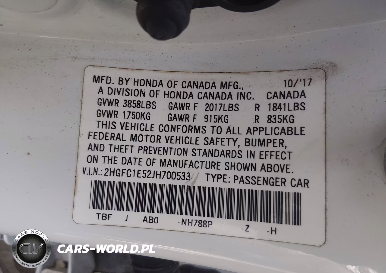2018 Honda Civic Si VIN:2HGFC1E52JH700533 - 9
