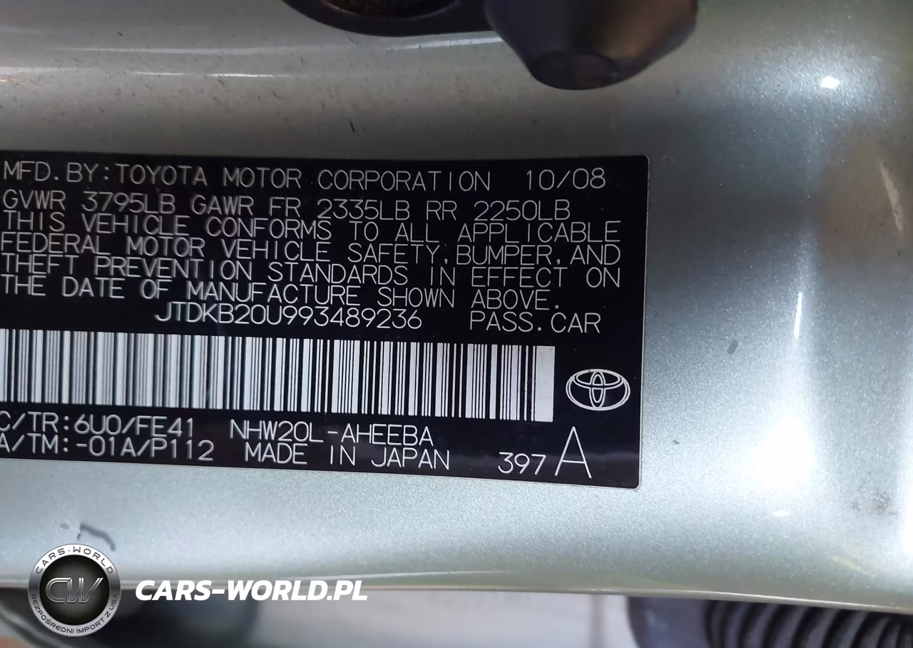 2009 Toyota Prius VIN:JTDKB20U993489236 - 9