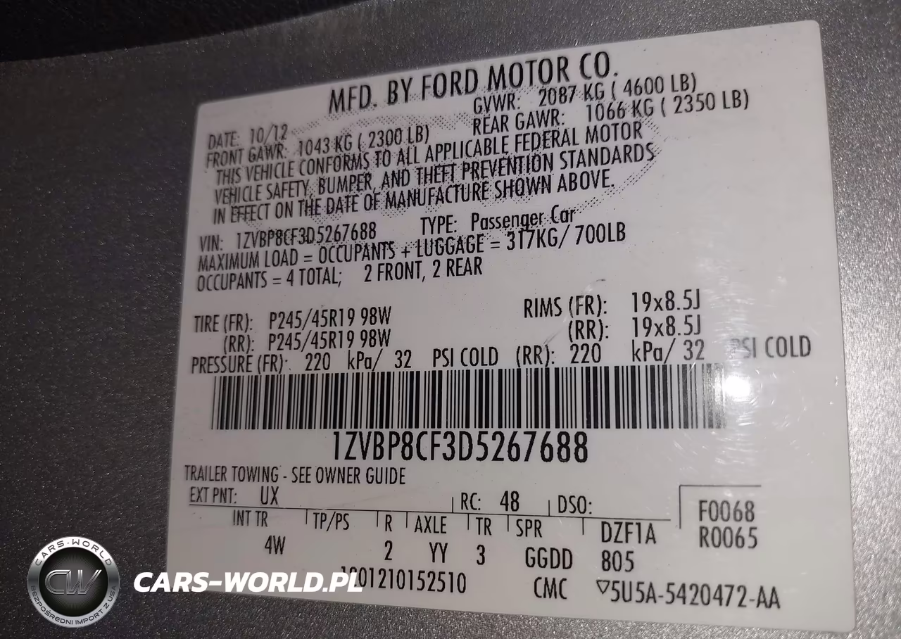 2013 Ford Mustang Gt Premium VIN:1ZVBP8CF3D5267688 - 9