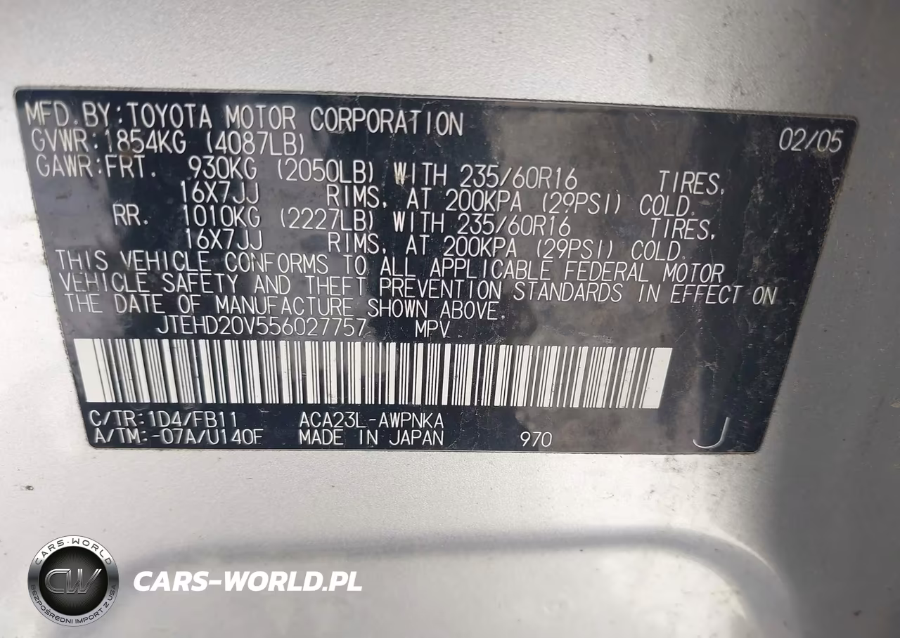 2005 Toyota Rav4 VIN:JTEHD20V556027757 - 9
