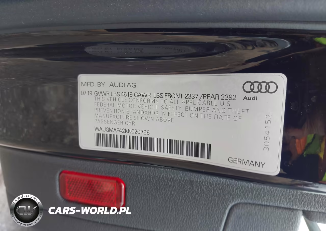 2019 Audi A4 VIN:WAUGMAF42KN020756 - 9