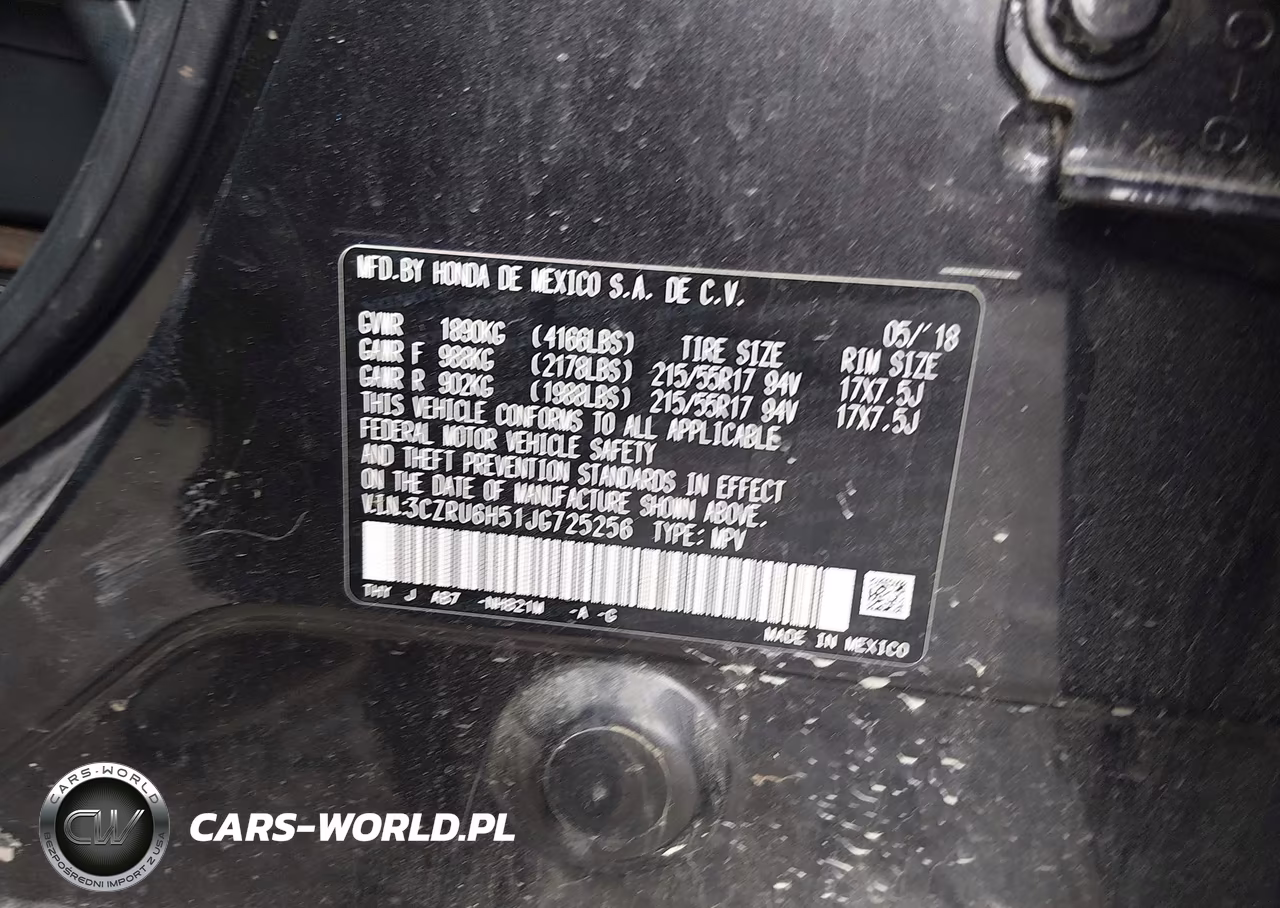 2018 Honda Hr-V Ex VIN:3CZRU6H51JG725256 - 9