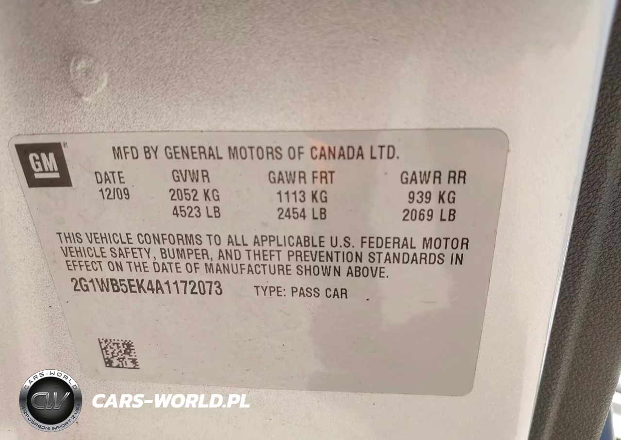 2010 Chevrolet Impala Lt VIN:2G1WB5EK4A1172073 - 9