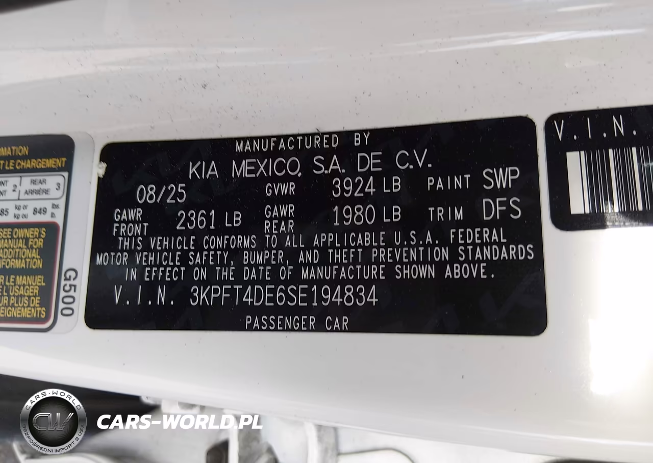 2025 Kia K4 Lxs VIN:3KPFT4DE6SE194834 - 9