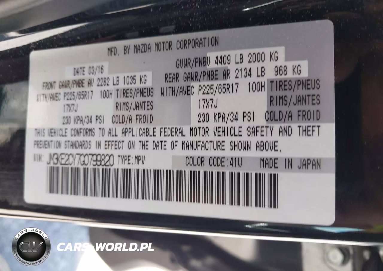 2016 Mazda Cx-5 Touring VIN:JM3KE2CY7G0799820 - 9