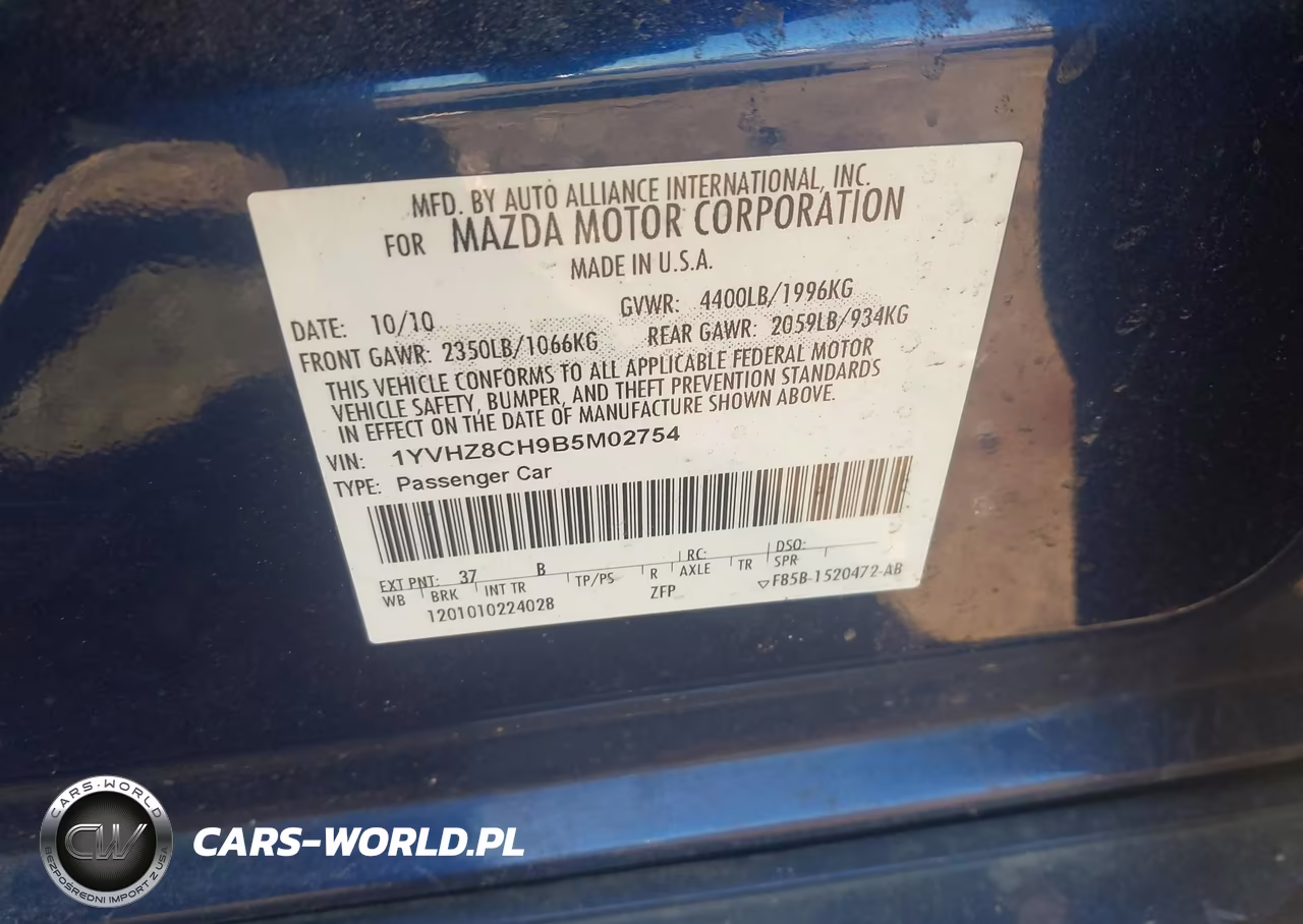 2011 Mazda Mazda6 I Touring VIN:1YVHZ8CH9B5M02754 - 9
