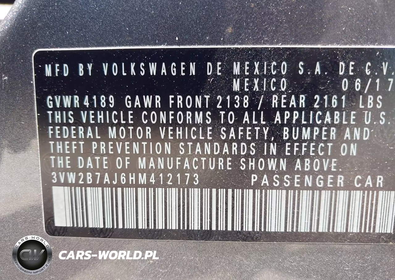 2017 Volkswagen Jetta 1.4T S VIN:3VW2B7AJ6HM412173 - 9
