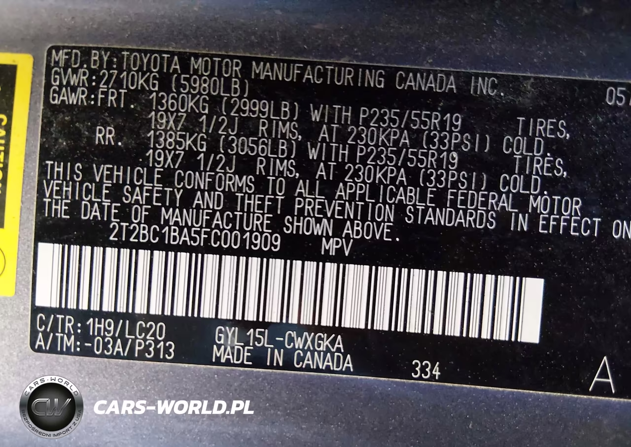 2015 Lexus Rx 450H VIN:2T2BC1BA5FC001909 - 9