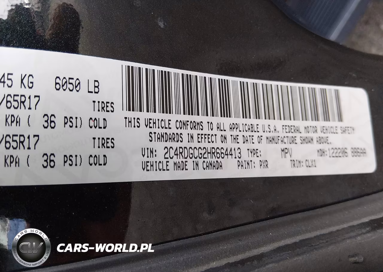 2017 Dodge Grand Caravan Sxt VIN:2C4RDGCG2HR664413 - 9