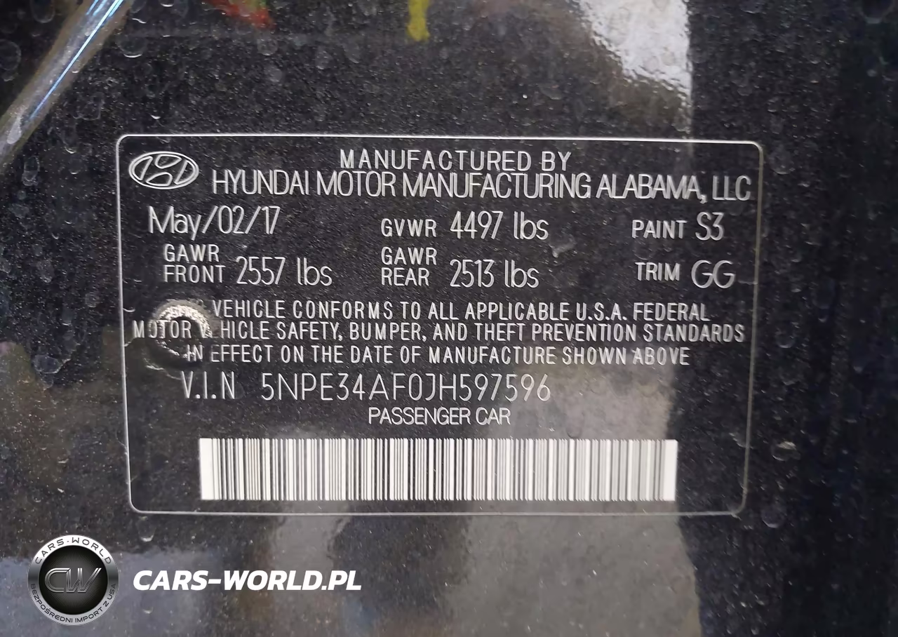 2018 Hyundai Sonata Limited VIN:5NPE34AF0JH597596 - 9